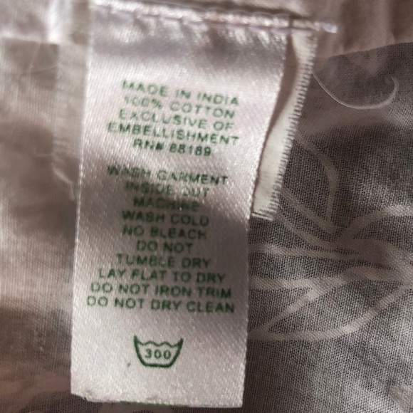 Lilly Pulitzer Sarasota White Beaded Pleated Patterned Tunic Top XS Blouse - Picture 13 of 16